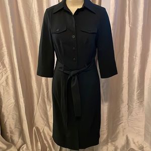 Black Banana Republic Button Down Dress